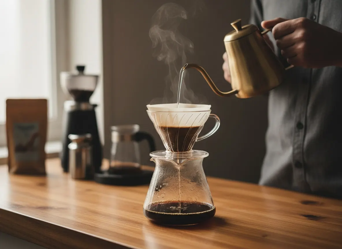 Brewing V60 pour-over
